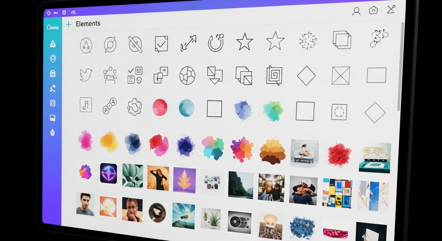 Màn hình Canva hiển thị phần 