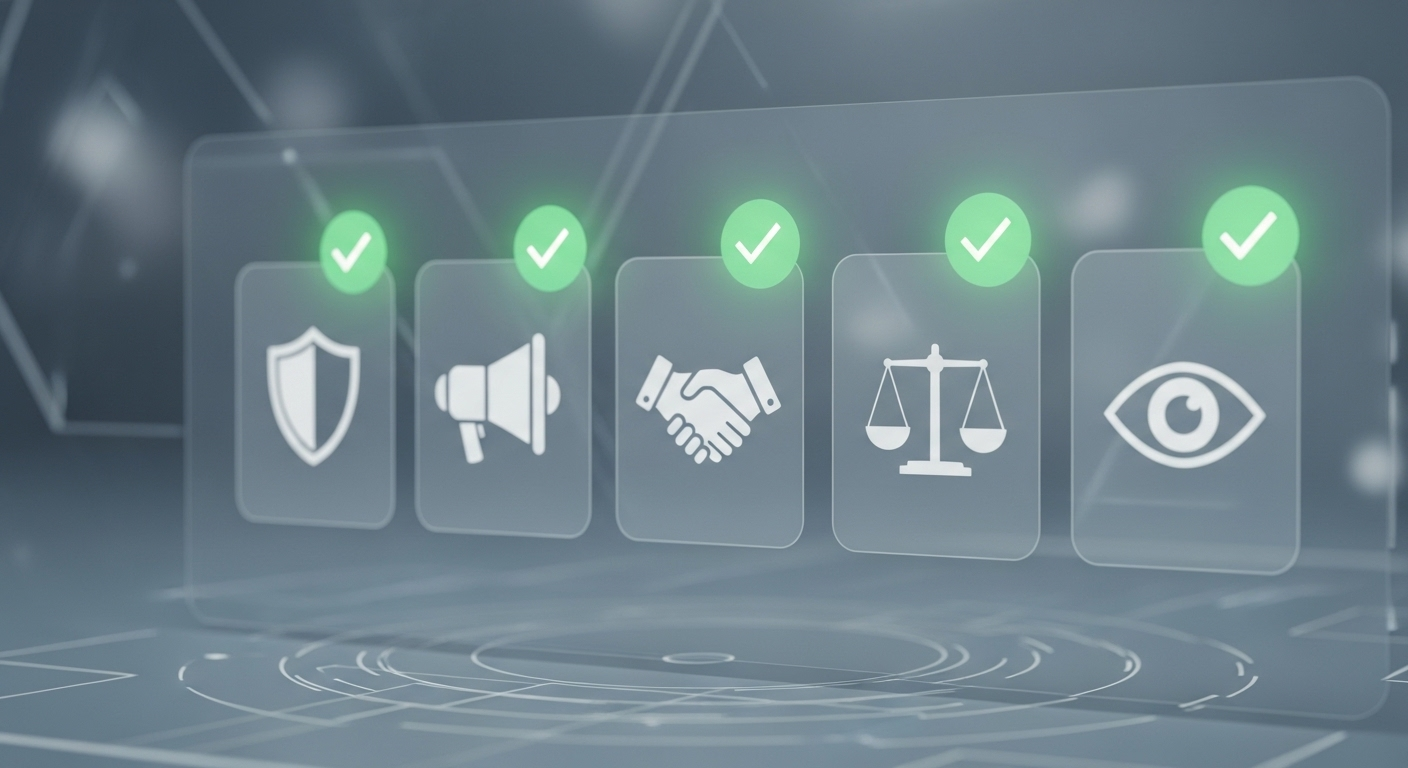 Giao diện quy tắc cộng đồng được duyệt, nhấn mạnh sự tuân thủ để giữ môi trường online an toàn và tránh bị RIP nick Facebook.