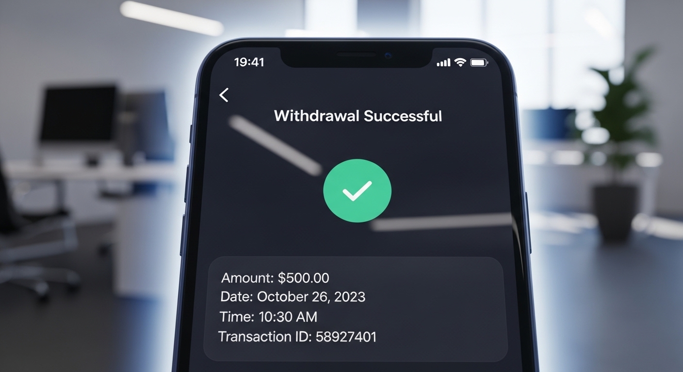 Màn hình điện thoại hiển thị thông báo 