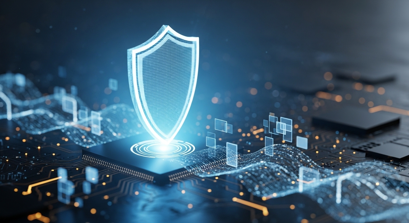 Khiên kỹ thuật số phát sáng bảo vệ luồng dữ liệu, biểu tượng cho bảo mật và quyền riêng tư trực tuyến. Một hành động quản lý dữ liệu hiệu quả tương tự hủy kết bạn Facebook. Khiên kỹ thuật số phát sáng bảo vệ luồng dữ liệu, biểu tượng cho bảo mật và quyền riêng tư trực tuyến. Một hành động quản lý dữ liệu hiệu quả tương tự hủy kết bạn Facebook.