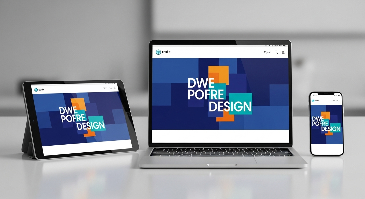 Dự án thiết kế đồ họa chuyên nghiệp đồng bộ trên laptop, tablet và smartphone, minh họa cách sử dụng Canva hiệu quả để tạo sản phẩm liền mạch đa nền tảng.