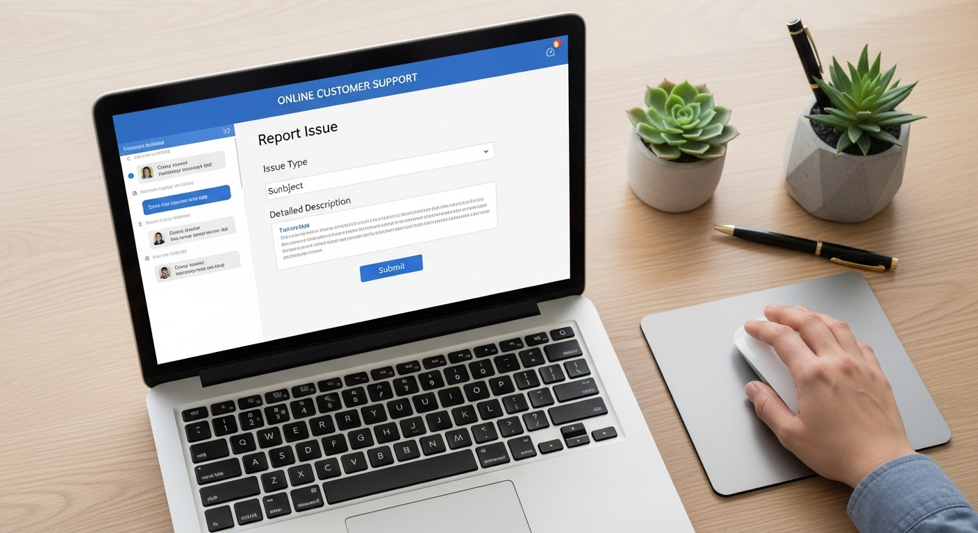 giúp giải đáp thắc mắc như Lazada có bán hàng giả không hoặc báo cáo sự cố