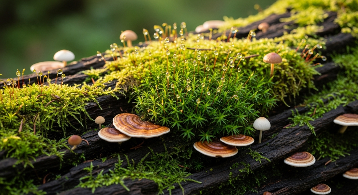Cận cảnh chi tiết rêu và nấm nhỏ xanh tươi trên vỏ cây cổ thụ trong rừng dưới ánh nắng dịu nhẹ, một khung cảnh tự nhiên hài hòa, ẩn chứa tiềm năng phát triển như cơ hội kiếm tiền trên TikTok. Cận cảnh chi tiết rêu và nấm nhỏ xanh tươi trên vỏ cây cổ thụ trong rừng dưới ánh nắng dịu nhẹ, một khung cảnh tự nhiên hài hòa, ẩn chứa tiềm năng phát triển như cơ hội kiếm tiền trên TikTok.