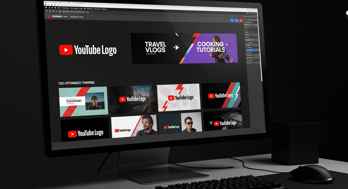 logo, banner và thumbnail được tối ưu, là phần thiết yếu trong cách tạo kênh YouTube kiếm tiền thành công.