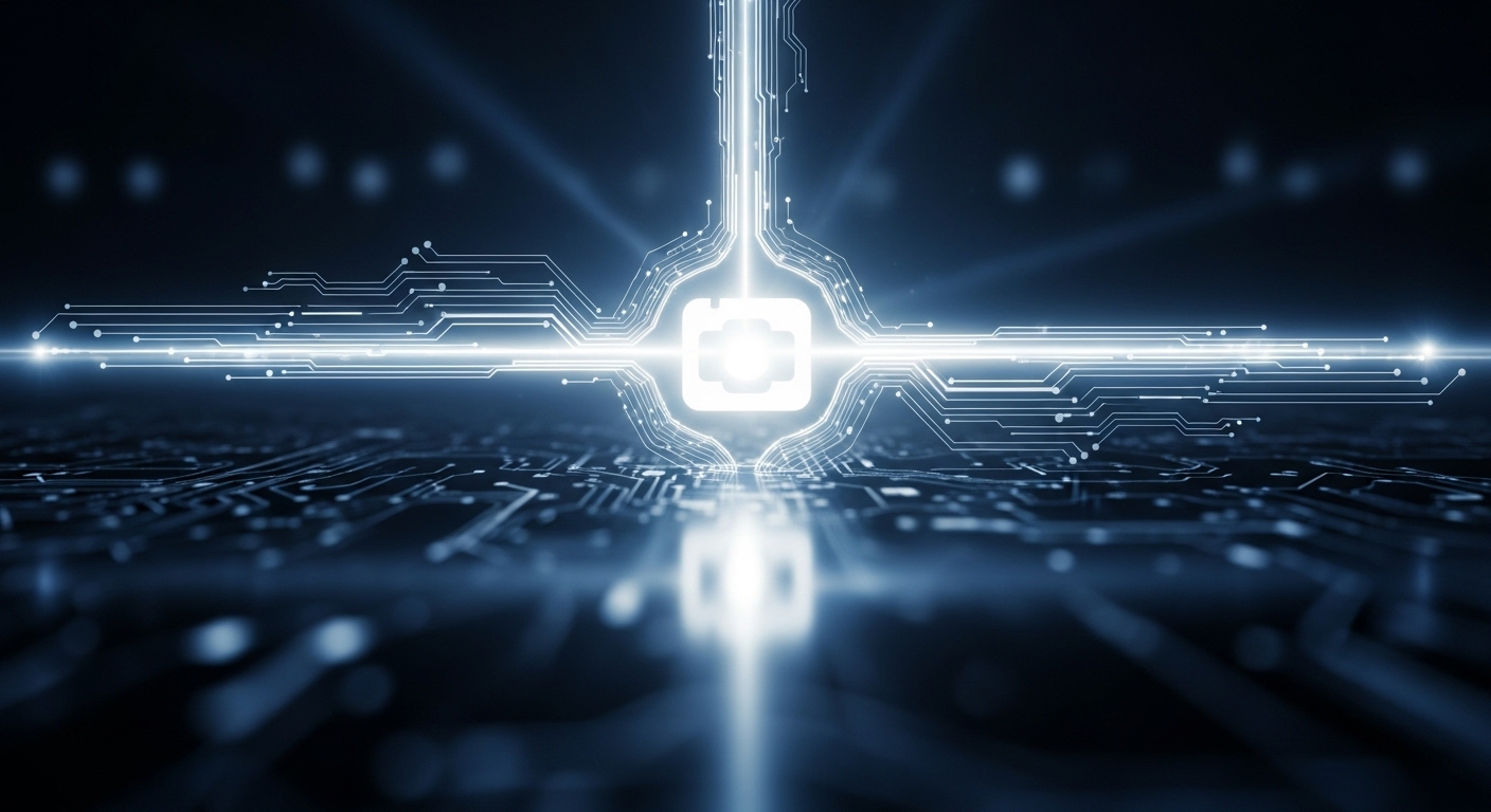 Biểu tượng website trung tâm, bao quanh bởi luồng sáng từ mạng xã hội, tìm kiếm và truy cập trực tiếp, tượng trưng cho dịch vụ tăng traffic website thật hiệu quả.