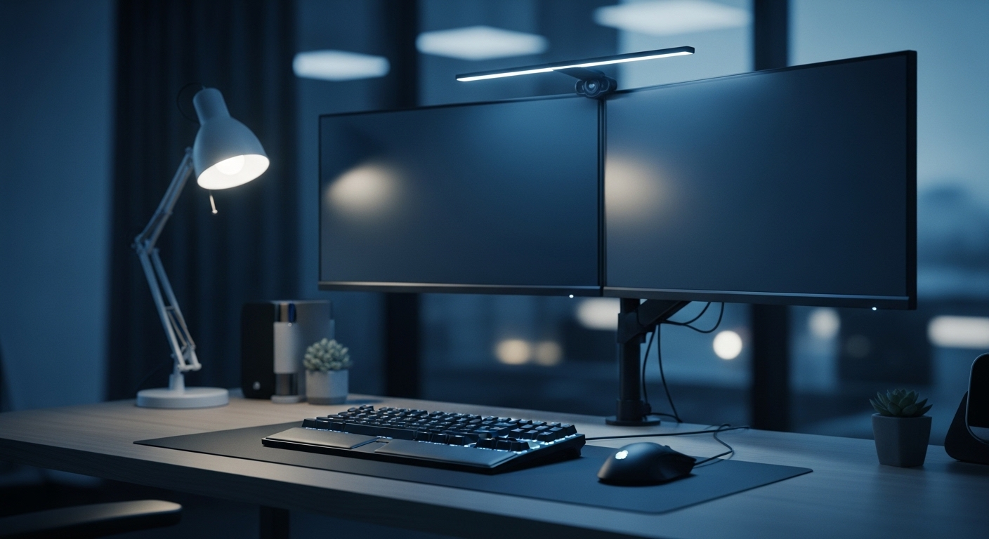 Không gian làm việc hiện đại với nhiều màn hình hiển thị thiết kế UI, mã nguồn và phát triển ứng dụng web/di động. Đây là một ví dụ thực tế về công việc trong Ngành truyền thông đa phương tiện học trường nào ở TPHCM.