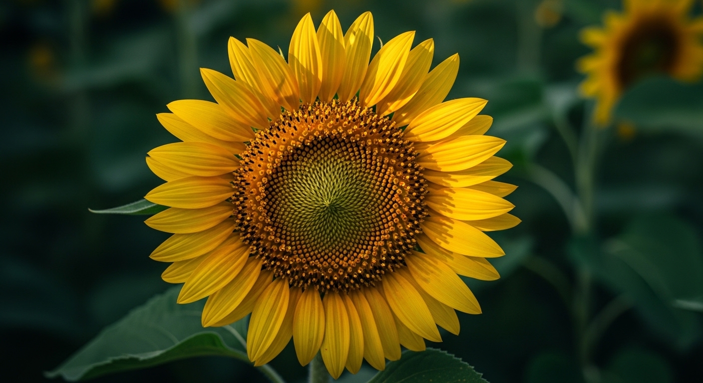 Cận cảnh hoa hướng dương vàng rực rỡ, chi tiết cánh hoa và hạt sắc nét. Học cách cắt ảnh trên Canva để tối ưu và làm nổi bật vẻ đẹp tự nhiên này.