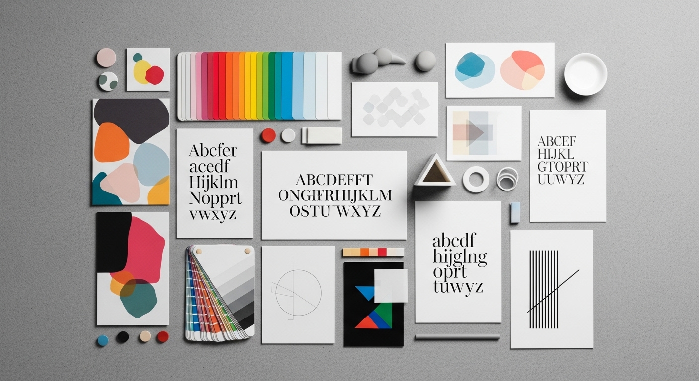 Bảng màu, các cặp font chữ sang trọng và hình khối đơn giản – những yếu tố thiết yếu khi tìm hiểu cách thiết kế logo trên Canva.