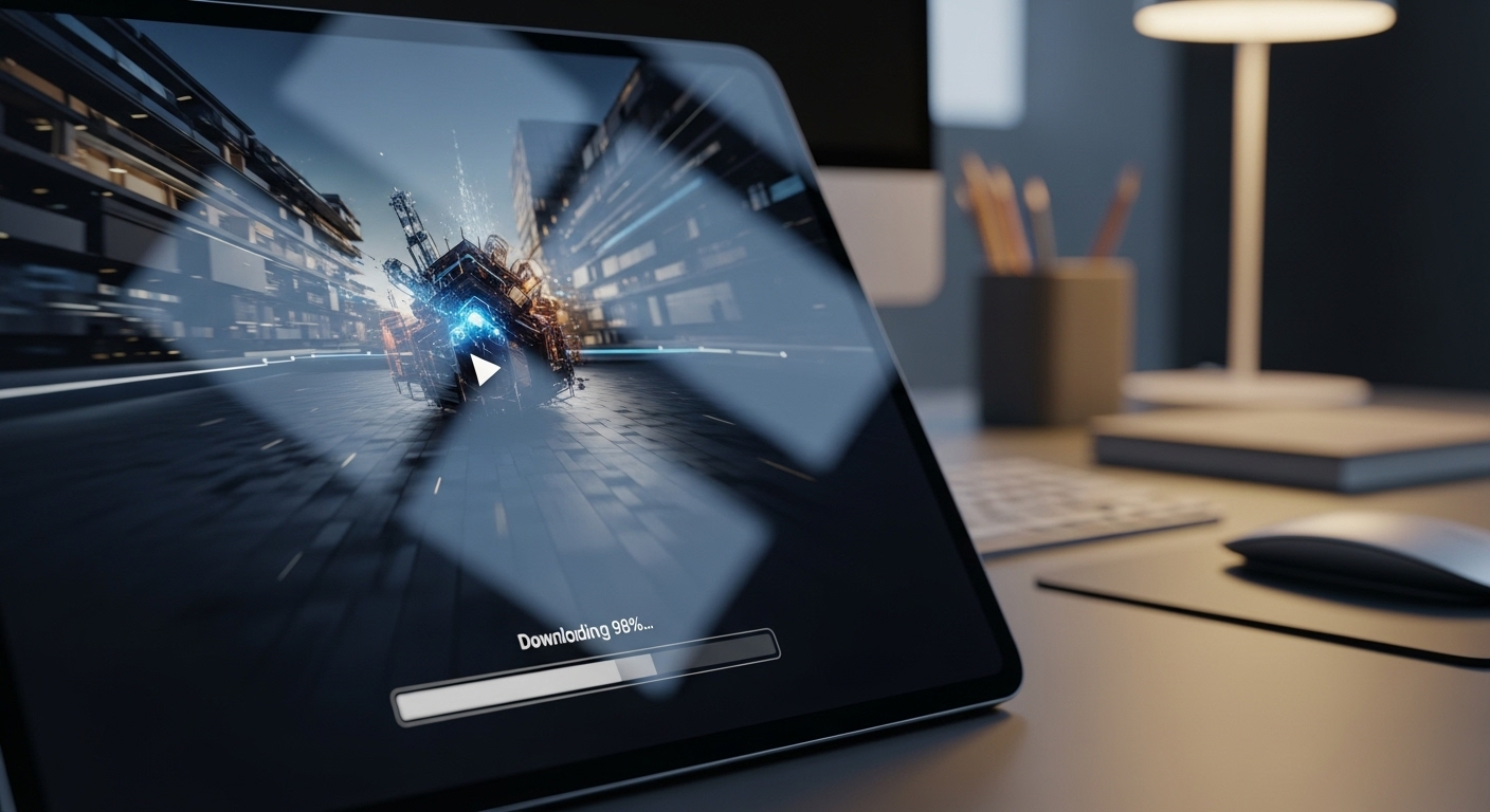 Video AI chất lượng cao trên màn hình máy tính bảng, đã hoàn thành và sẵn sàng chia sẻ. Học Cách tạo video Veo 3 trên Canva để tạo ra sản phẩm tương tự.