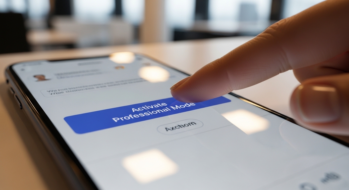 Màn hình điện thoại hiển thị nút 