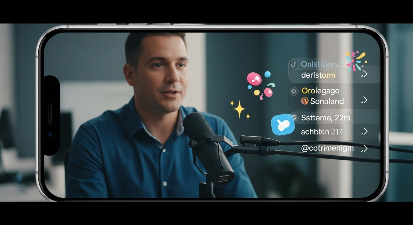 Màn hình điện thoại hiển thị livestream TikTok sôi động với người sáng tạo nội dung đang nói vào micro, nhận bình luận và quà ảo, minh họa cách kiếm tiền trên TikTok hiệu quả.