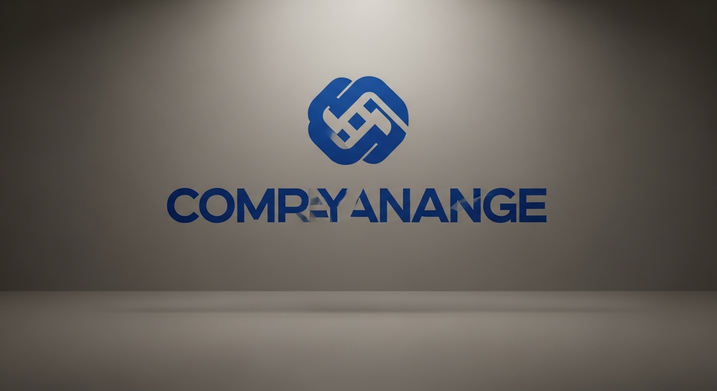 Logo công ty sắc nét, cân đối hình học với một màu nổi bật, minh họa thiết kế chuyên nghiệp có thể đạt được khi tìm hiểu cách thiết kế logo trên Canva.