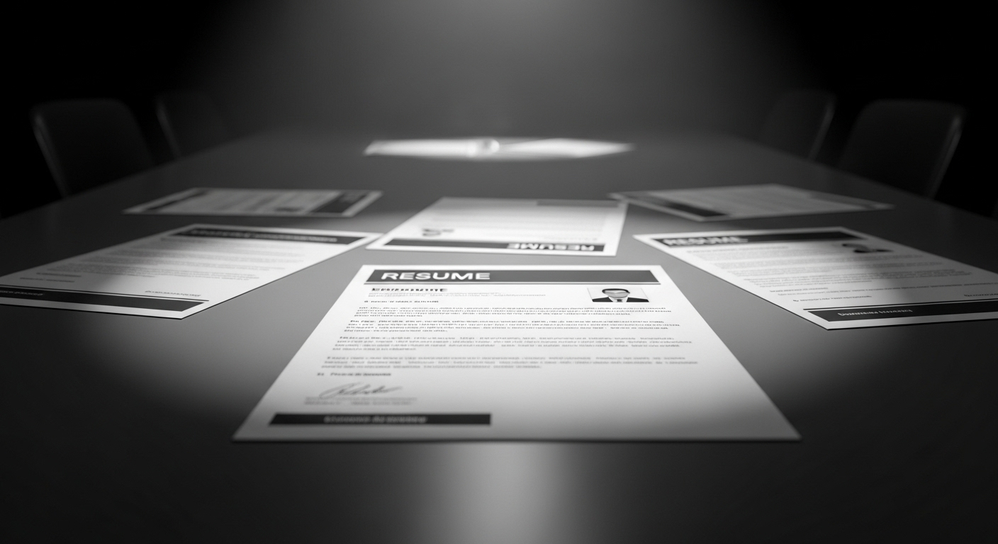 CV chuyên nghiệp với thiết kế hoàn hảo, nổi bật trên bàn, minh họa hiệu quả của việc tạo CV trên Canva để gây ấn tượng mạnh.